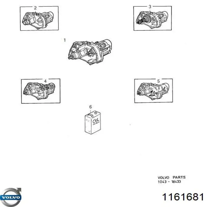 1161681 Volvo Масло для роздавальної коробки