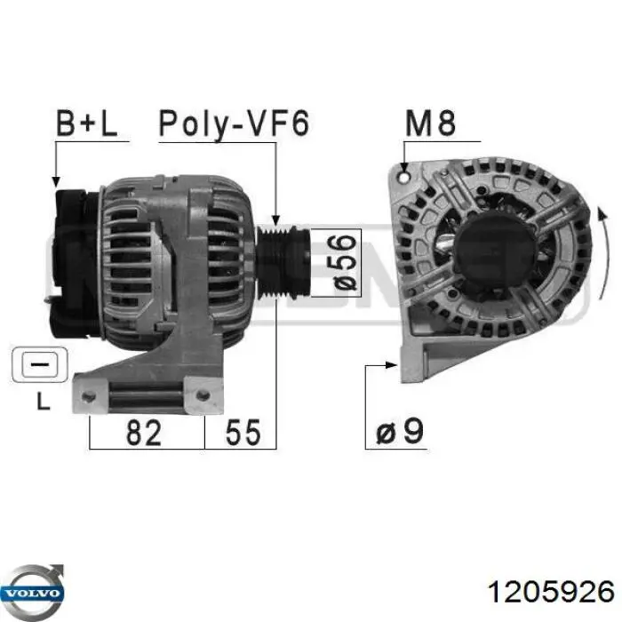 Втулка стійки переднього стабілізатора Volvo 1205926 ціна, від 13.08 USD