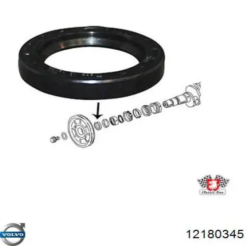 Сальник коленвала двигуна, передній Volvo 12180345 ціна, від 3.99 USD