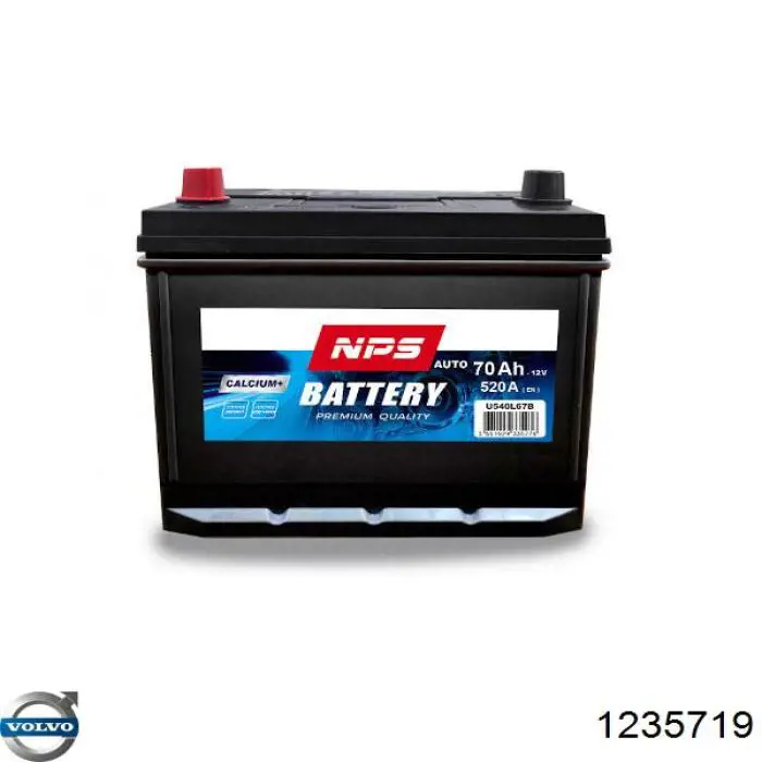 Батарея акумуляторна Volvo 1235719 ціна, від 67.55 USD