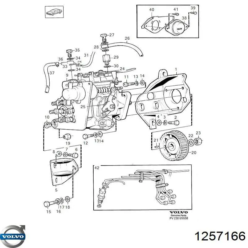 Volvo 1257166 ціна, від 88.16 USD