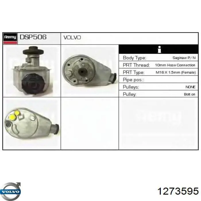 Насос ГПК Volvo 1359116 ціна, від 399.70 USD