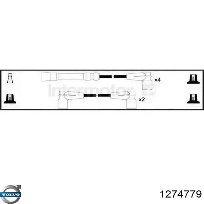 Високовольтні дроти 1274779 Volvo