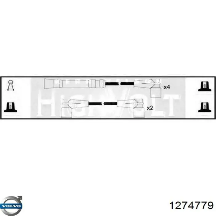 Купити 1274779 Volvo Провід високовольтні, комплект