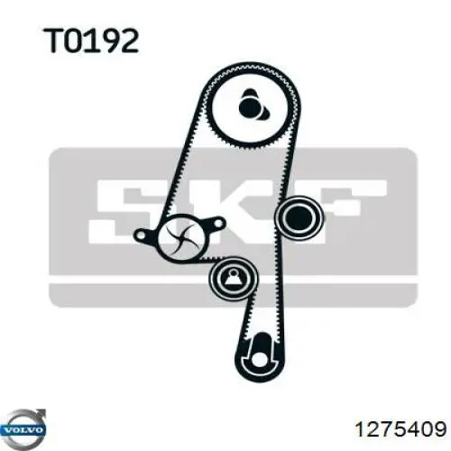 Ролик ременя ГРМ, паразитний Volvo 1275409 ціна, від 21.51 USD