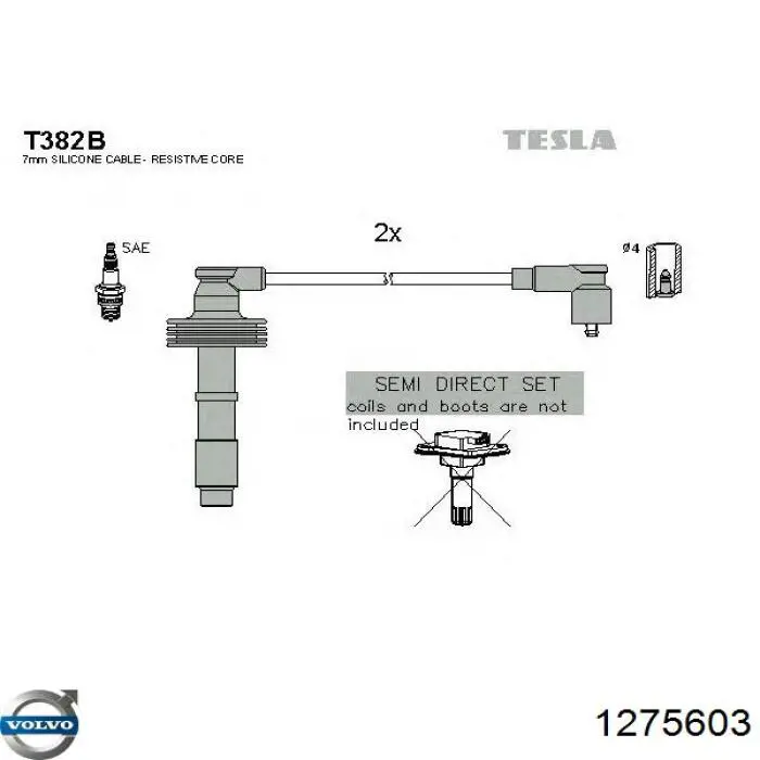 1275603 Volvo Проводи високовольтні