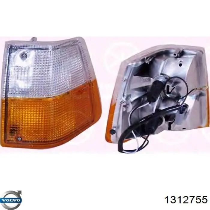 Габарит-показник повороту, лівий Volvo 1312755 ціна, від 146.24 USD