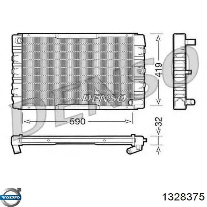 8602062 Volvo радіатор охолодження двигуна