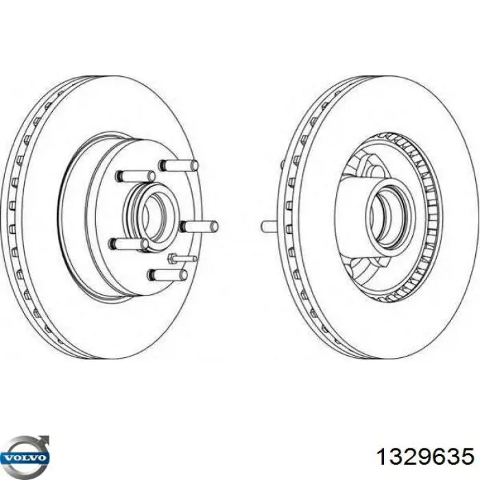 1329635 Volvo Гальмо дискове переднє