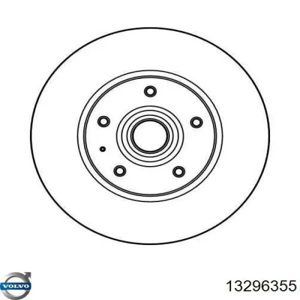 Диск гальмівний передній 13296355 Volvo