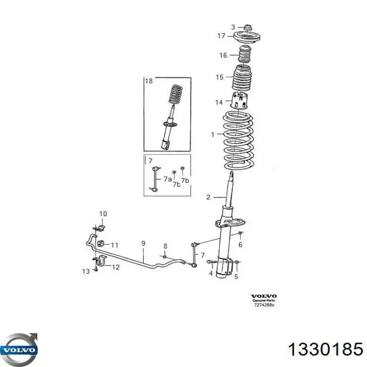  Volvo 1330185 ціна, від 25.76 USD