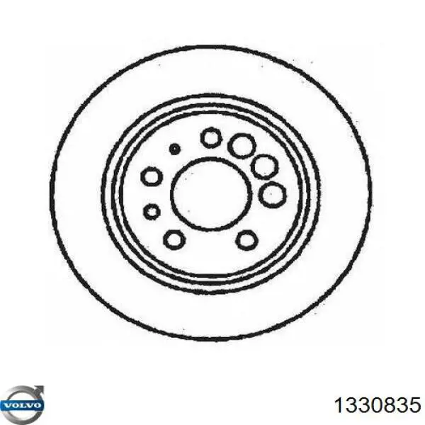 1330835 Volvo диск гальмівний передній