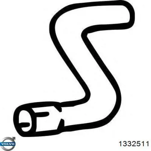 1332511 Volvo Глушник, задня частина