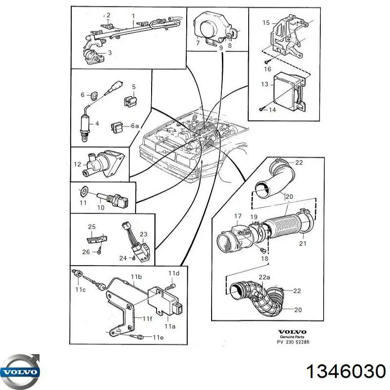 Датчик включення вентилятора радіатора Volvo 3433477