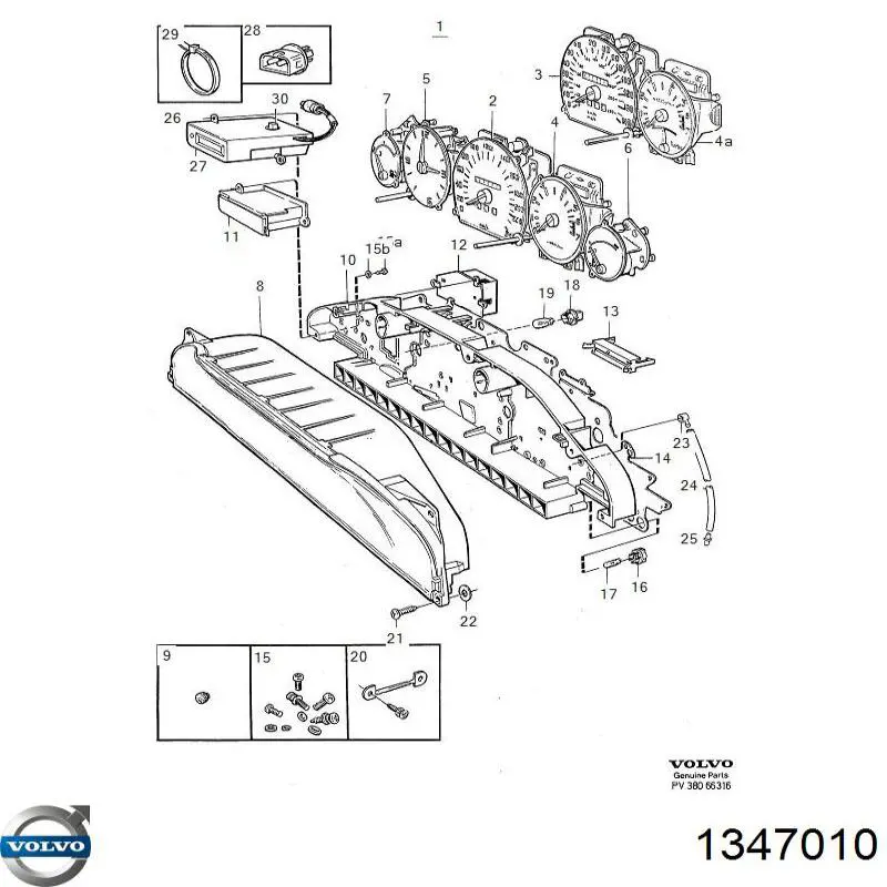 Термодатчик охолоджуючої рідини Volvo 1347010 ціна, від 14.81 USD