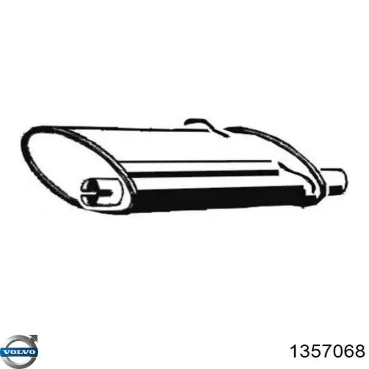 Купити 1357068 Volvo Вихлоп