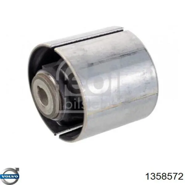 1358572 Volvo Молдинг переднього бампера, лівий