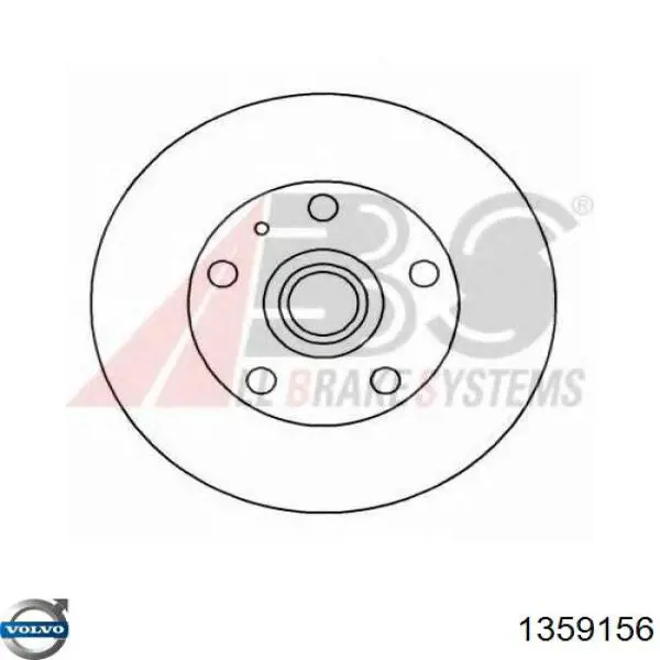 Диск гальмівний передній 1359156 Volvo