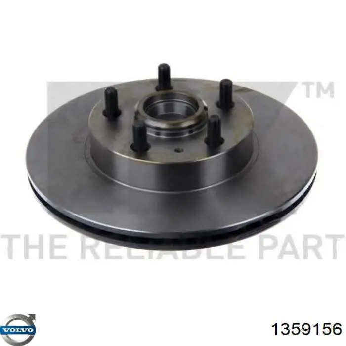 Диск переднього гальма Volvo 1359156 ціна, від 68.42 USD