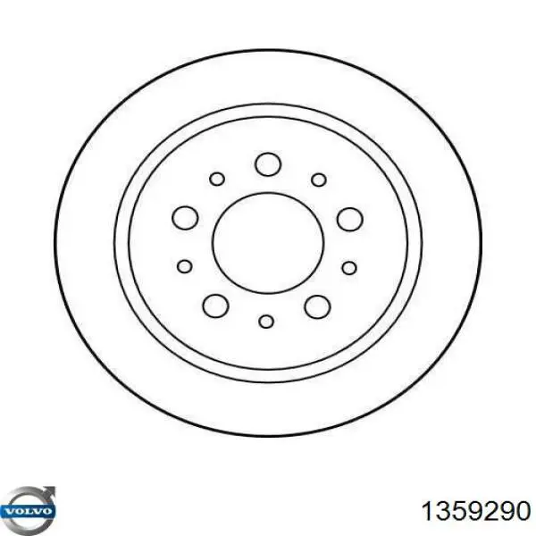 Гальмівні диски 1359290 Volvo