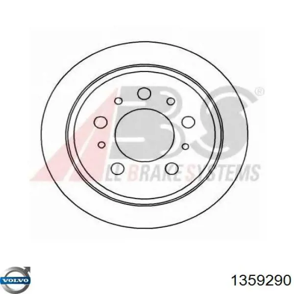 Задні дискові гальма Volvo 1359290 ціна, від 26.85 USD
