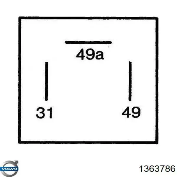 Купити 1363786 Volvo Реле поворотів