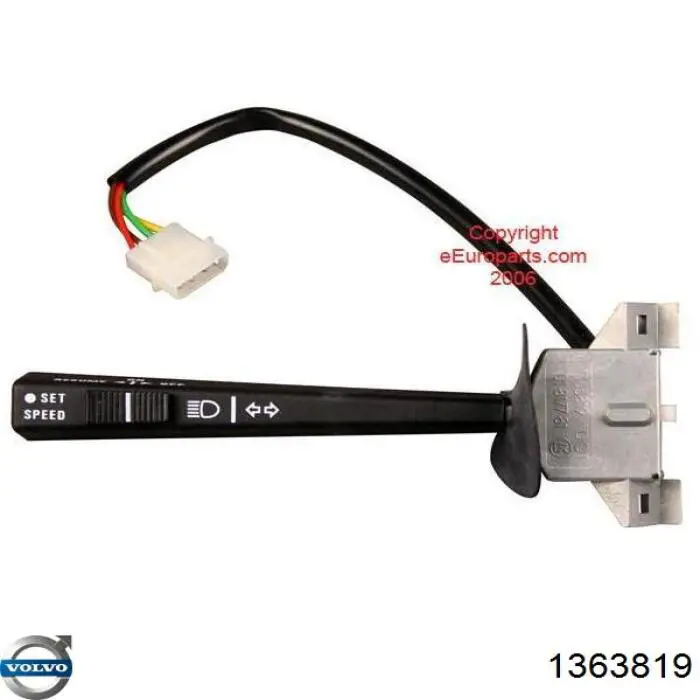 Перемикач підрульовий, лівий Volvo 1363819 ціна, від 574.80 USD