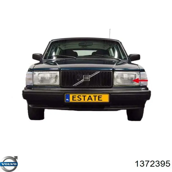 Купити Фара права Volvo 240  P242, P244