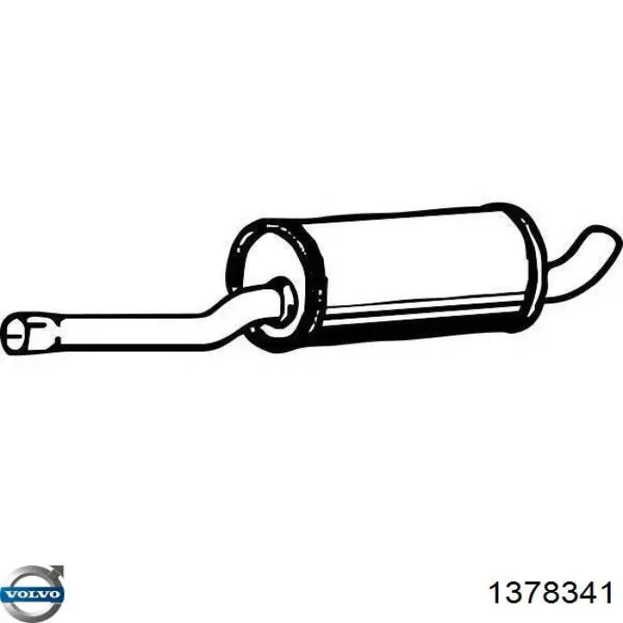 Глушник Volvo 1378341 ціна, від 32.83 USD