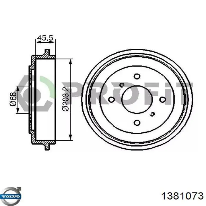 Рідина гальмівна Volvo 1381073 ціна, від 18.36 USD