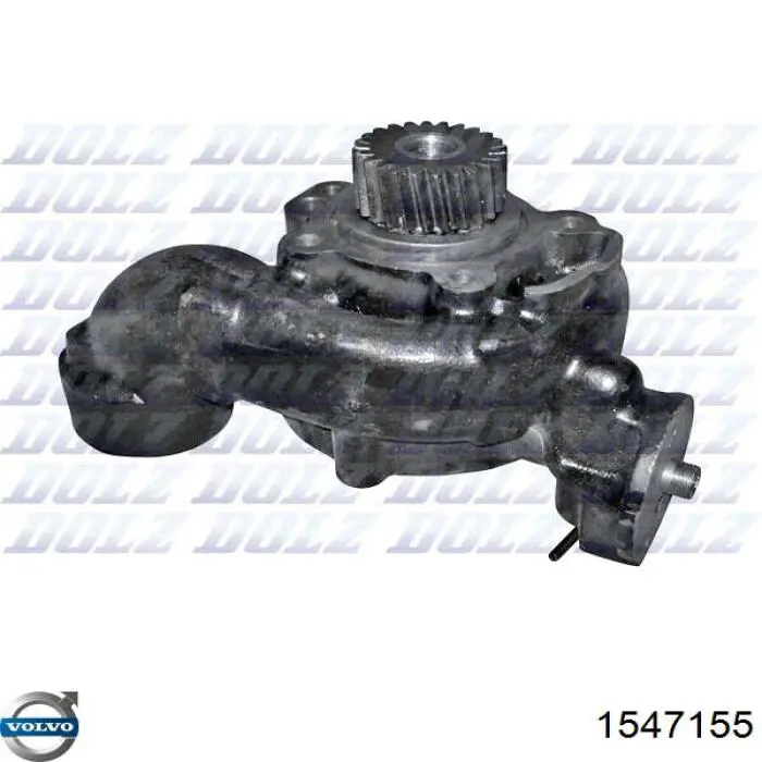 Помпа водяна (насос) охолодження, в зборі з корпусом 1547155 Volvo