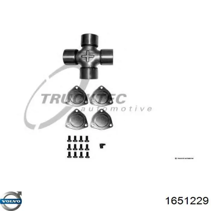 Хрестовина карданного валу Volvo 1651229 ціна, від 56.49 USD