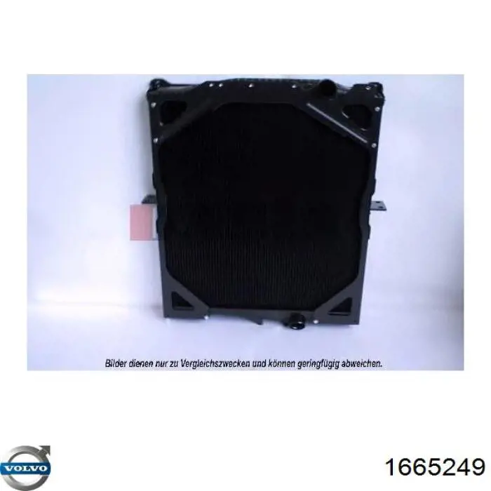 1665249 Volvo Радіатор охолодження двигуна