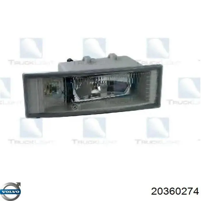 Туманка права Volvo 20360274 ціна, від 41.33 USD