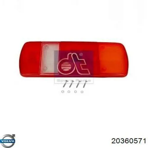 Скло ліхтаря заднього 20360571 Volvo