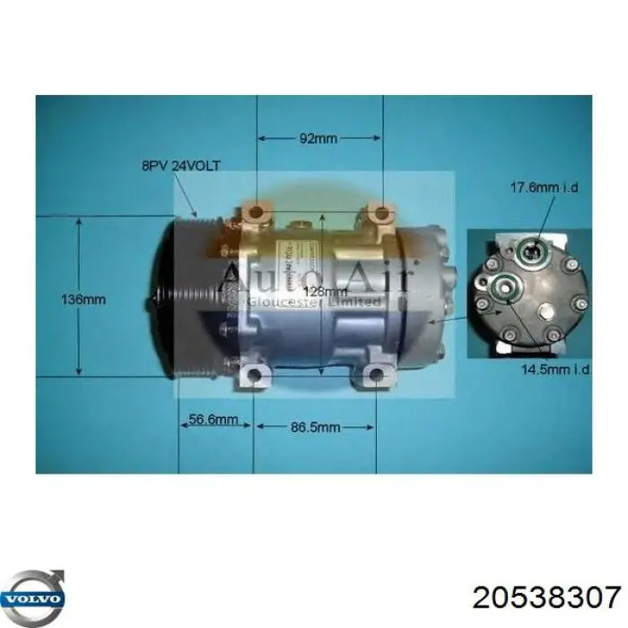 Насос кондиціонера Volvo 20538307