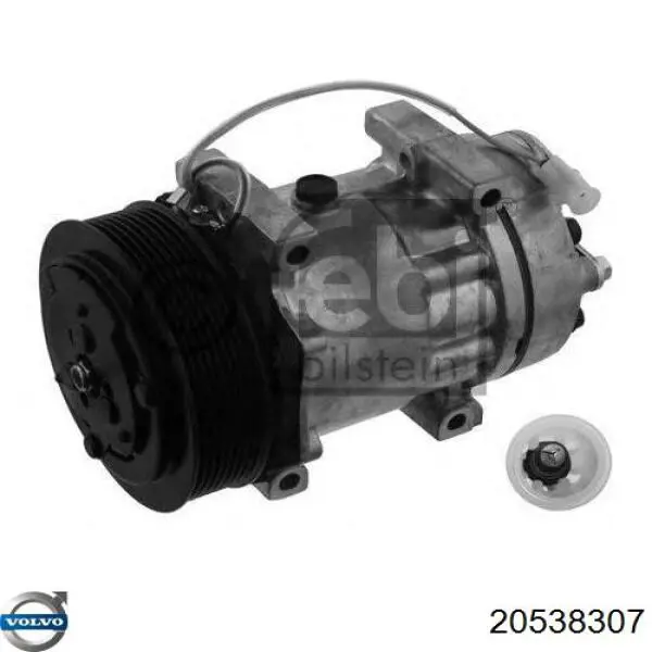 Компресор системи кондиціювання Volvo 20538307 ціна, від 175.87 USD