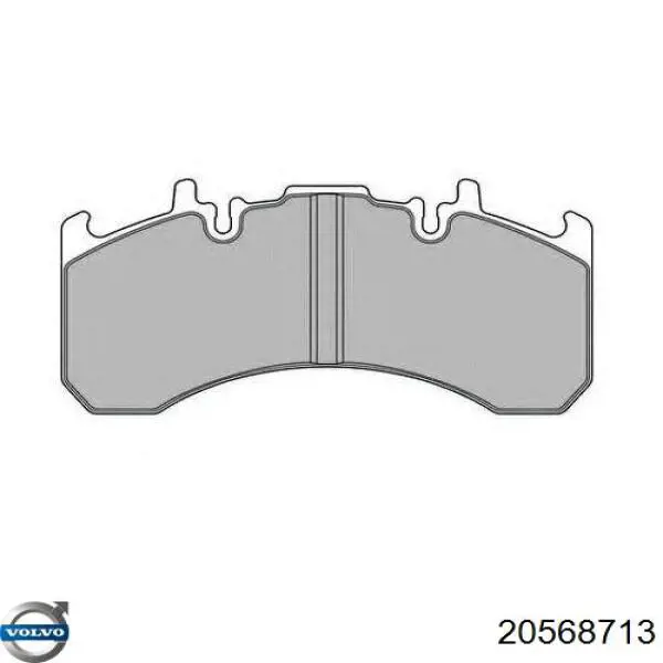 Задні гальмівні колодки Volvo 20568713 ціна, від 124.69 USD