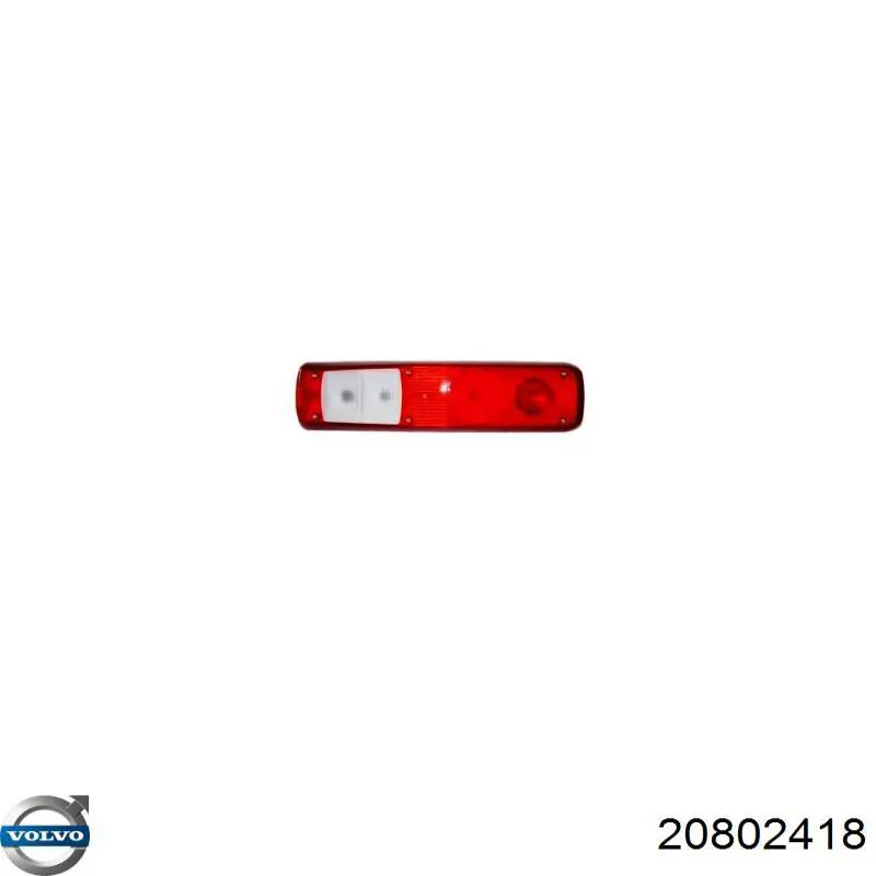 7420802418 Renault (RVI) Скло ліхтаря заднього