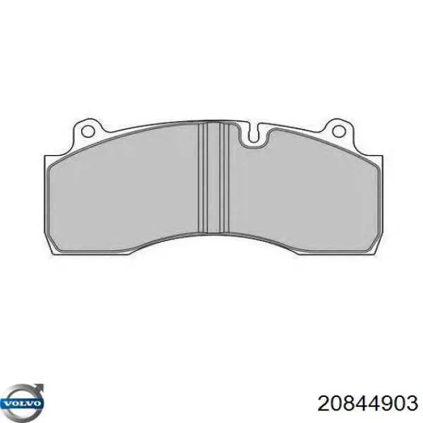 Гальмівні колодки Volvo 20844903 ціна, від 161.81 USD