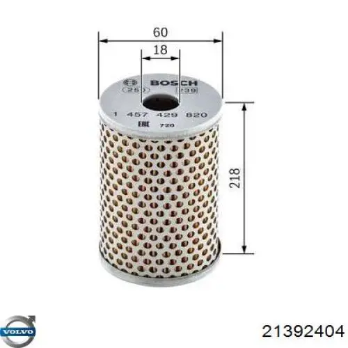 21392404 Volvo фільтр гідропідсилювача