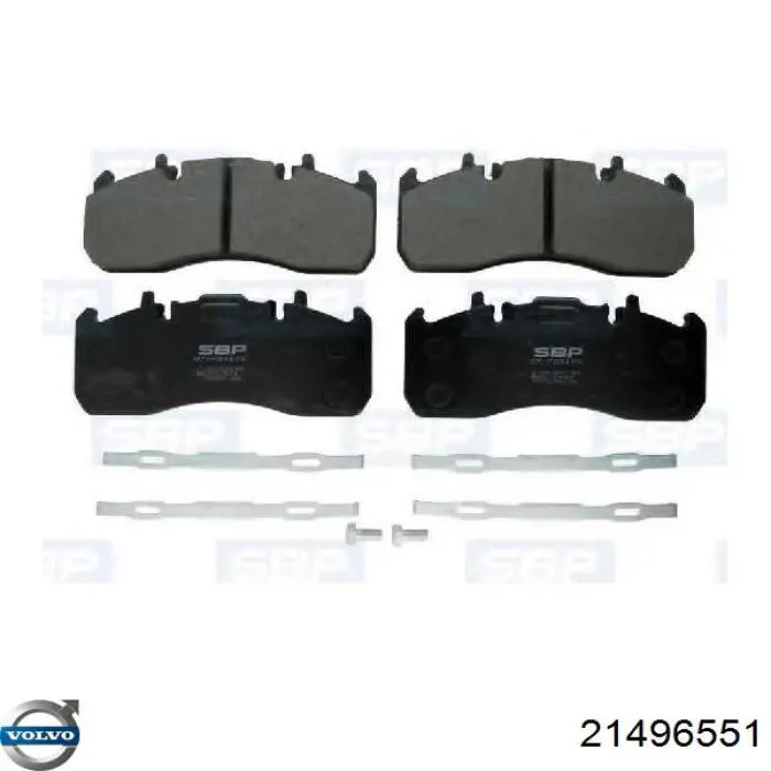 Купити 21496551 Volvo Колодки гальмівні передні, дискові