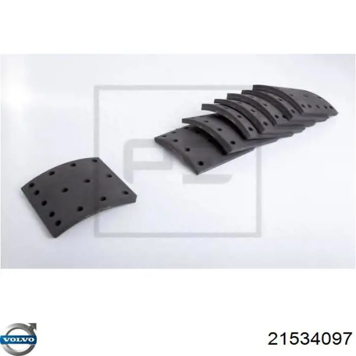 21534097 Volvo Накладка гальмівна передня (TRUCK)