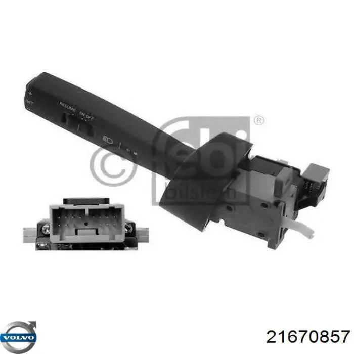 Перемикач підрульовий, лівий Volvo 21670857 ціна, від 50.54 USD