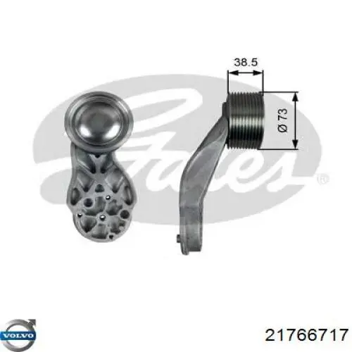 21766717 Volvo Ролик приводного ременя, паразитний