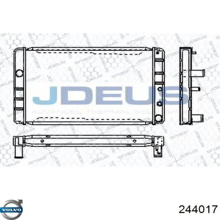Купити 244017 Volvo Радіатор двигуна
