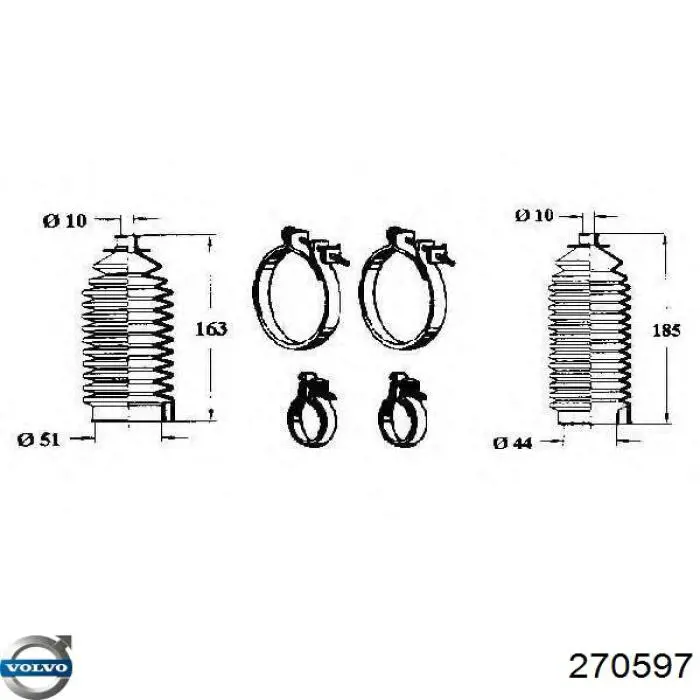 Купити 270597 Volvo Пильник тяги