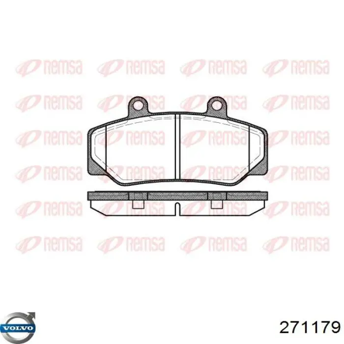 Колодки гальмівні передні, дискові 271179 Volvo