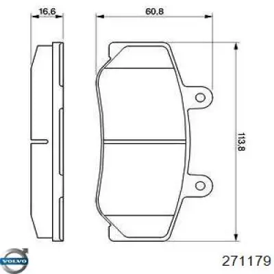 Купити 271179 Volvo Колодки гальмівні передні, дискові
