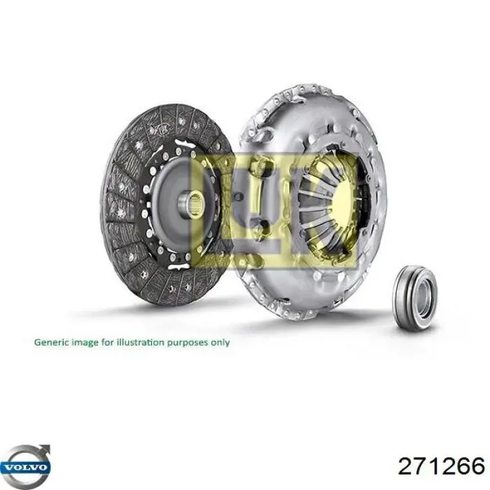 Комплект зчеплення (3 частини) Volvo 271266 ціна, від 118.84 USD